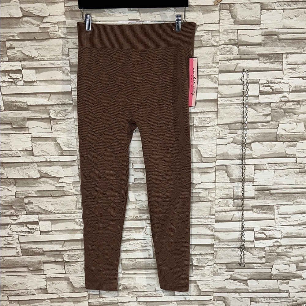 FIRST KICK Maternity L/ XL Fleece lined cozy leggings